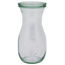 Weck Bottle Glass Jar w Lid 60x140mm Cap 290ml CT 6
