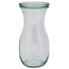 Weck Bottle Glass Jar w Lid 60x140mm Cap 290ml EA