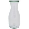 Weck Bottle Glass Jar w Lid 60x184mm Cap 530ml CT 6