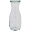 Weck Bottle Glass Jar w Lid 60x184mm Cap 530ml EA