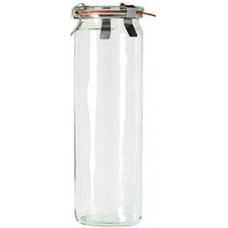 Weck Cylinder Glass Jar w Lid 600ml, 60x210mm EA