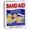 JJ Bandaid Plastic Assorted Shapes PK 50