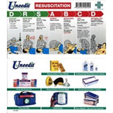 CPR Chart Wallet Card DRSABCD 90x165mm EA