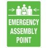 Sign Emergency Assembly Point 300x225mm Metal EA