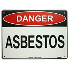 Sign Danger Asbestos PP 300x225mm EA