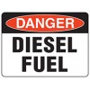 Sign Danger Diesel Fuel Metal 450 x 300mm EA