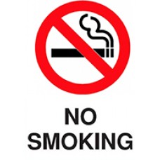Sign No Smoking Metal 225 x 300mm EA