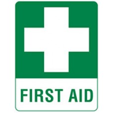 Sign First Aid 300x225mm Polyprop EA