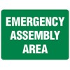 Sign Emergency Assembly Area 300x225mm Metal EA