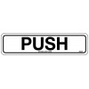 Sign PUSH 200x50mm Horizontal Self Adhesive PK 4 