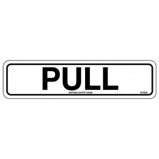Sign PULL 200x50mm Horizontal Self Adhesive PK 4 