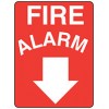 Sign Fire Alarm 300x225mm Polyprop EA