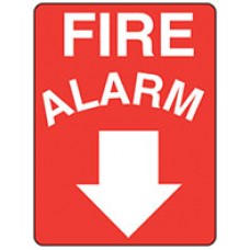 Sign Fire Alarm 300x225mm Polyprop EA