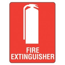 Sign Fire Extinguisher 240x180mm Self Adhesive EA