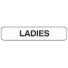 Sign Ladies Decal 200x50mm Adhesive PK 4