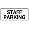 Sign Staff Parking Metal 450x200mm EA