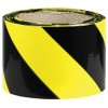 Barrier Tape Black and Yellow 75mm x 100m EA