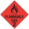 Sign Flammable Gas 2 Metal 270x270mm EA