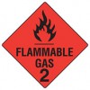 Sign Flammable Gas 2 Metal 270x270mm EA