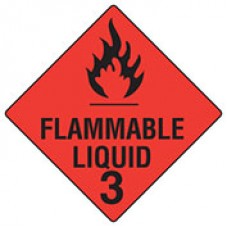 Sign Flammable Liquid 270 x 270mm Metal EA