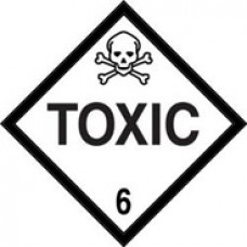 Sign Toxic 6 270x270mm Polyprop EA