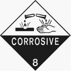 Sign Corrosive 8 270x270mm Polyprop EA