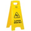 Sign Plastic Slippery When Wet A Frame 620mm EA