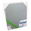 Vista Pinboard Velour Fabric 470x600 Alum Frame Silver EA