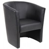 YSD Tub Chair Black PU EA