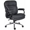 YSD Office Chair Titan Med  HD Fine Leather BLK 200kg EA