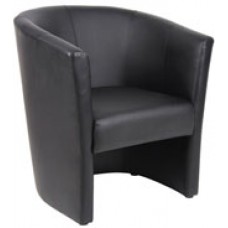 YSD Office Tub Chair Single PU Black EA