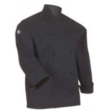 Classic Chef Jacket Black Long Sleeve Sml (EA)