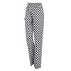 Drawstring Pants Black and White Check Large EA