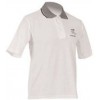 White Polo Top with Jacquard Collar M (EA)