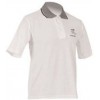 White Polo Top with Jacquard Collar L (EA)