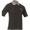 Black Polo Top with Jacquard Collar S (EA)