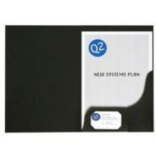 Marbig Presentation Folder Mat Black PK 20