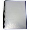 Display Books Refillable Blue w Clear Cover A4 (EA)