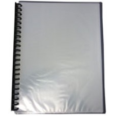 Display Books Refillable Black w Clear Cover A4 (EA)