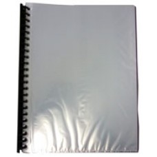 Display Books Refillable Maroon w Clear Cover A4 (EA)
