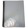 Display Books Refillable Grey w Clear Cover A4  (EA)