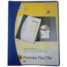 Premier Flat File A4 Blue (PK 25)