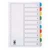 Poly Prop Color Dividers A4  10 Tab (EA)
