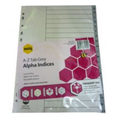 Poly Prop Grey Dividers A4 A to Z Tab (EA)