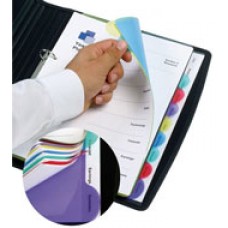 Marbig View Tab Dividers Coloured 5 Tab PK 10