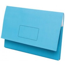 Marbig Document Wallet Slimpick Blue Manilla FC  (EA)