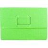 Marbig Document Wallet Slimpick Green Manilla FC  (EA)