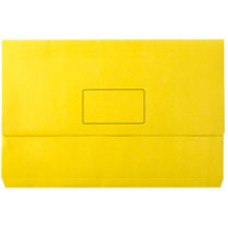 Marbig Document Wallet Slimpick Yellow Manilla FC  (EA)