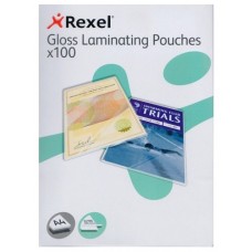 Rexel Laminating Pouch A4 2x75mic Gloss (PK 100)