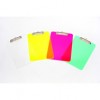 Marbig Plastic Clipboard A4 Ass Neon Colours 